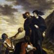 Эжен Делакруа. Гамлет и Горацио на кладбище. 1839. Лувр