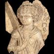Святой Георгий. Фрагмент фигуры. Византия, X век. Слоновая кость. 5x3,8 см