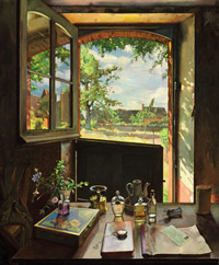  Константин Сомов. Дверь в сад. 1938. Холст, масло. 64,5х54см 