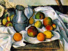 Поль Сезанн. «Кувшин и фрукты». 1888-90
