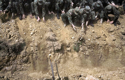 Похороны сорока трех неизвестных грузинских солдат