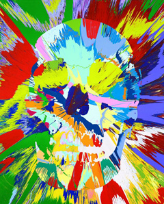 Дэмиен Херст. Кататонический образ прекрасной Минервы. 2007. Бытовая глянцевая краска, холст