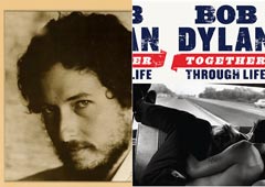 Обложки альбомов Боба Дилана «New Morning» (1970) и «Together Through Life» (2009)