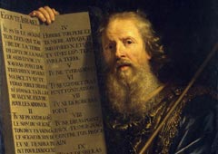 Филипп де Шампень. «Пророк Моисей со Скрижалями Завета». 1648 (фрагмент)