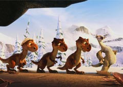 Кадр из мультфильма «Ледниковый период-3: эра динозавров»