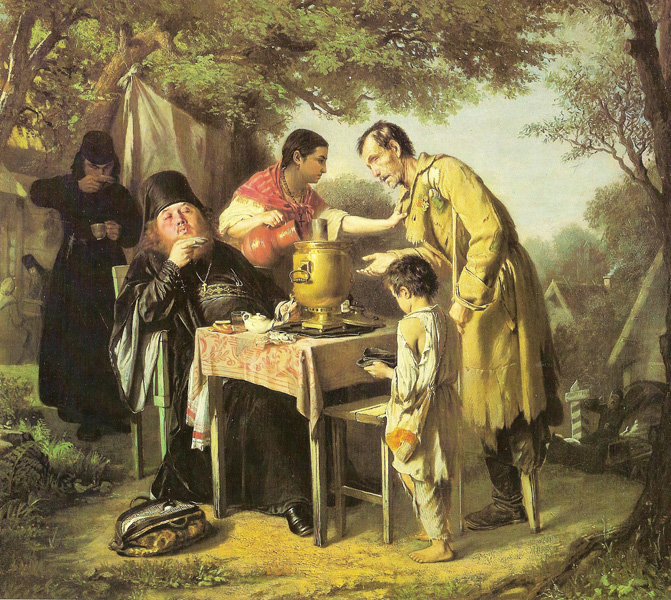   В.Г. Перов. Чаепитие в Мытищах, близ Москвы. 1862  