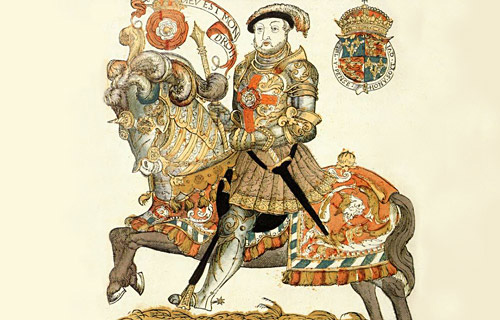 Корнелис Антонис. Генрих VIII, король Англии, на коне. 1538 