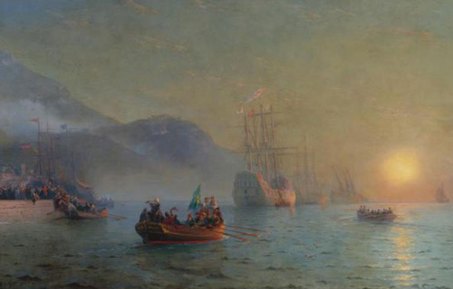 Иван Айвазовский. Отплытие Колумба из Палоса. 1892