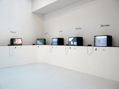 Выставка Йонаса Мекаса в галерее Agnès b. Galerie du Jour. Париж, 2009 год 
