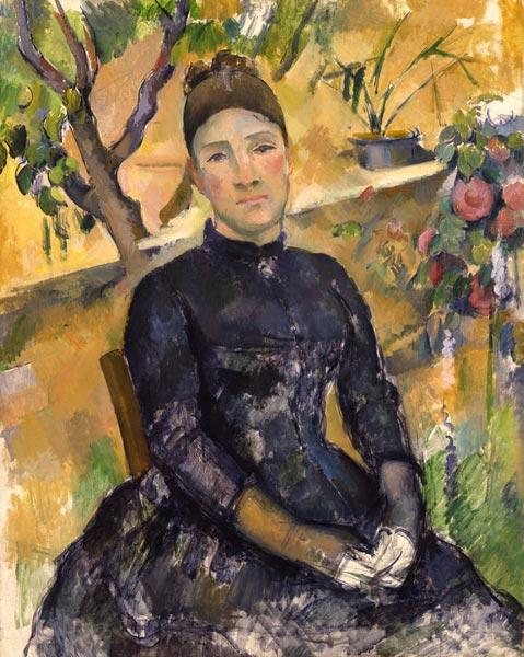 Поль Сезанн. Мадам Сезанн в оранжерее. 1891