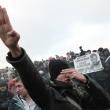Участники акции в память об убитом фанате "Спартака" Егоре Свиридове на Манежной площади 