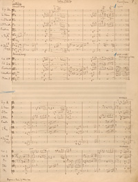 Оригинал партитуры оперы «Кавалер розы». 1910 