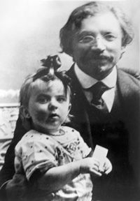 Бел Кауфман с дедом, писателем Шолом-Алейхемом. Берлин, 1913 