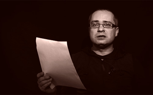 Александр Анашевич читает стихотворение Дмитрия Воденникова