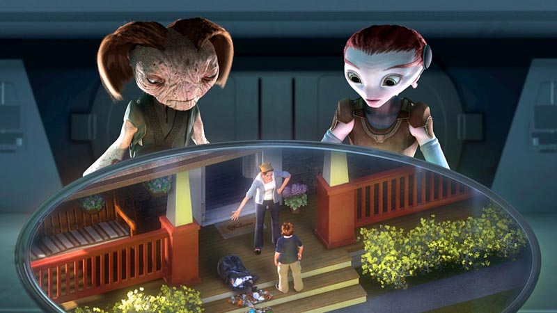 Кадр из мультфильма «Тайна красной планеты»