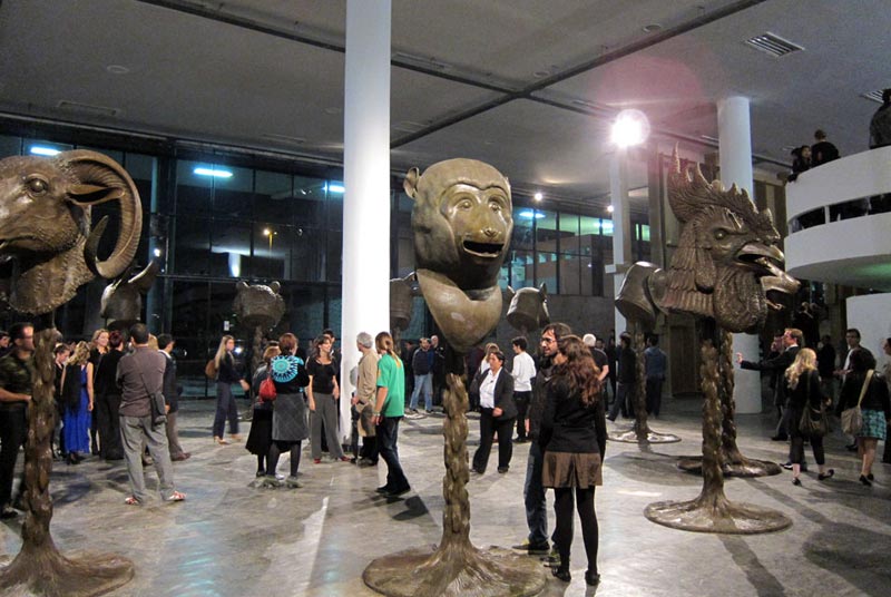 «Зодиак» Ай Вэйвэя на 29-й Биеннале современного искусства в Сан-Паулу, осень 2010 года