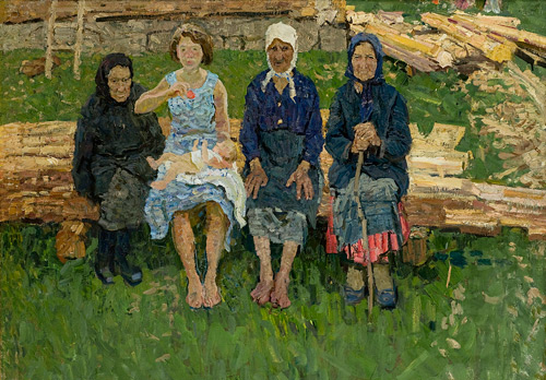 Алексей Ткачев. Четыре женщины. 1960