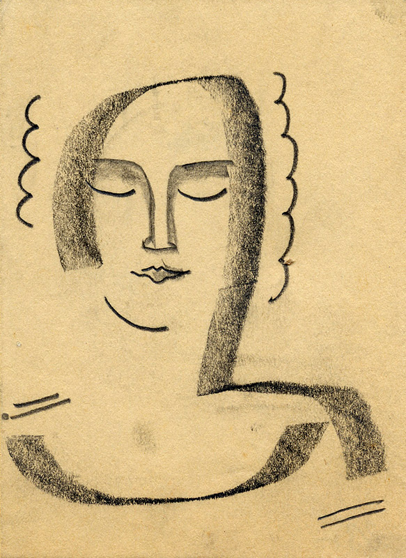 Мария Владимирова. С закрытыми глазами. 1923 