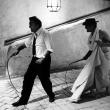 Федерико Феллини и Марчелло Мастроянни на съемках фильма «8½» 1963 