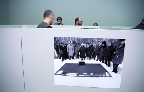 Открытие выставки группы «Коллективные действия» в Российском павильоне