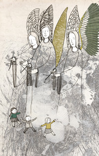 Иллюстрация к книге Марины Аромштам «Когда отдыхают ангелы»