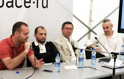Слева направо: Вадим Беляев, Демьян Кудрявцев, Андрей Мальгин и Глеб Морев