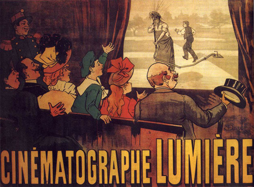 Первый в мире постер к фильму. Братья Люмьер «Политый поливальщик». 1895