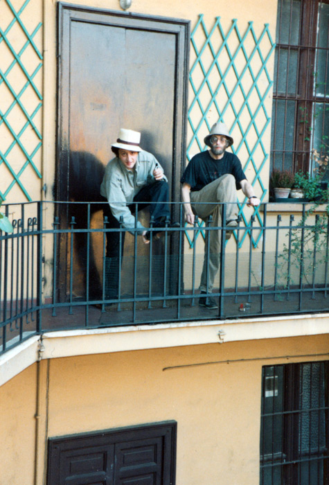 Виктор Мизиано, Лев Рубинштейн. 1990 г. Милан