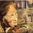 Сальвадор Дали. Портрет Гала с двумя бараньими ребрышками, удерживающими равновесие на ее плече. Около 1934