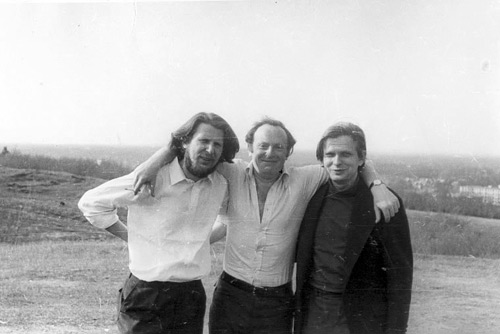 Рамунас Катилюс, Иосиф Бродский и Томас Венцлова. 1972 