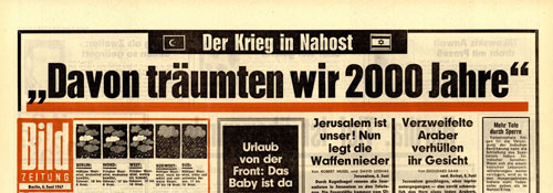 Бильд, headline 8.06.1967: «Об этом мы мечтали 2000 лет»