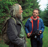 Бен Риверс (справа) во время съемок фильма «Два года в море»