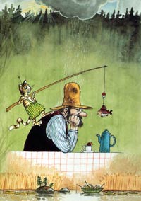 Иллюстрация к книге «Петсон грустит» - Свен Нурдквист