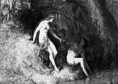 Иллюстрация Гюстава Доре (1866) к поэме Джона Мильтона «Потеряный рай»