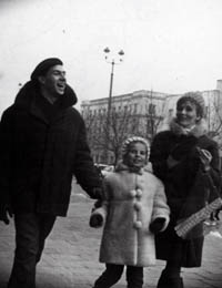 Кароль Модзелевский с семьей, 1967 год 