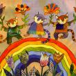 Иллюстрация из книги Дарьи Герасимовой «Разноцветные коты»