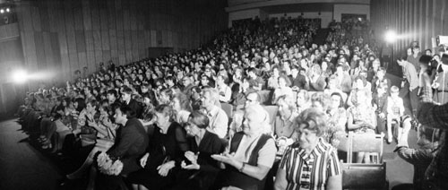 Зрительный зал «Театра мимики и жеста». 1975 год 