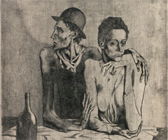 П.Пикассо. Скудная трапеза. 1904