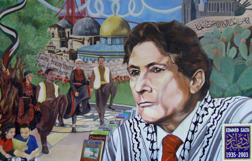  Фреска с портретом Эдварда Саида работы Файека Овайса и Сюзаннны Грин. Университет Сан-Франциско. 2007 