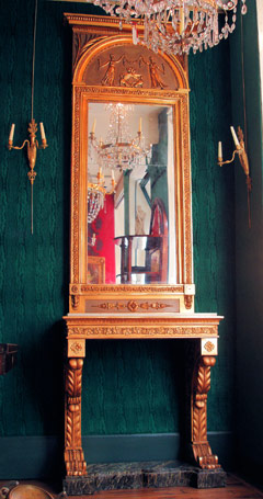  Консоль, шведское зеркало, около 1830 