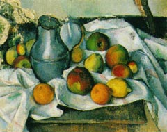 Поль Сезанн. «Кувшин и фрукты». 1888-1890