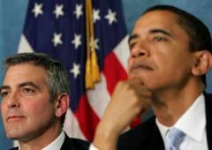 Клуни и Обама