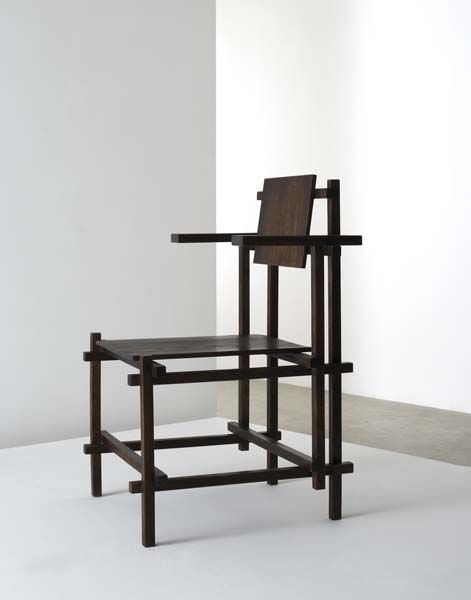 Обеденный стул. 1963. Крашеное дерево. 91.4 см - Геррит Ритвельд