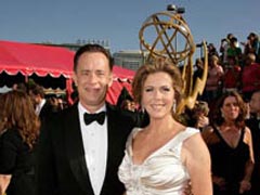Том Хэнкс и Рита Уилсон перед церемонией награждения Primetime Emmy Awards
