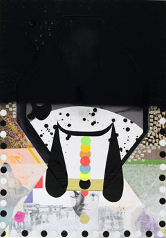  Аника Лори. Черное облако. 2007. Коллаж. 100 x 70 