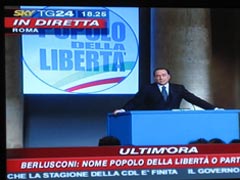 Берлускони зарябил на ТВ