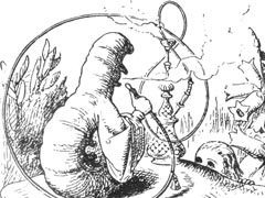 Джон Тенниел. «Алиса и Гусеница». Иллюстрация к изданию 1865 года