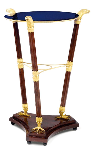 Андрей Воронихин. Круглый столик. 1808. Красное дерево, стекло