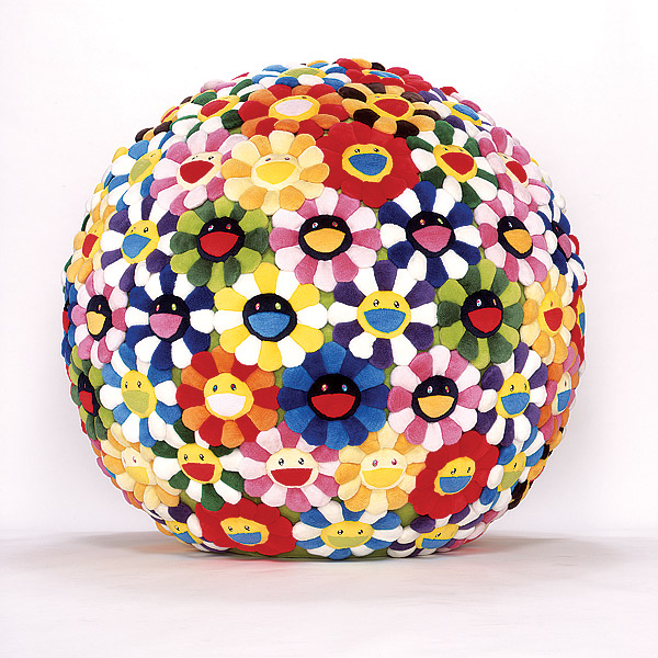 Такаши Мураками. Гигантский плюшевый цветочный шар (прототип). 2008