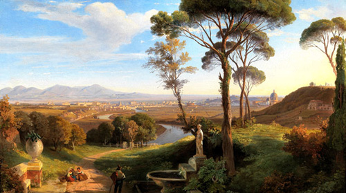 Томас Дессулави. Вид Рима с горы Марио. 1840. Холст, масло. 61 х 106,7 см